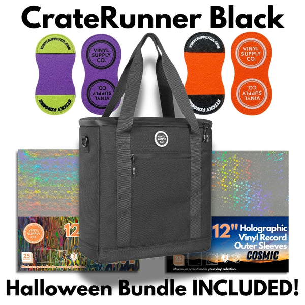 CrateRunner Vinyl Record Bag - Black
