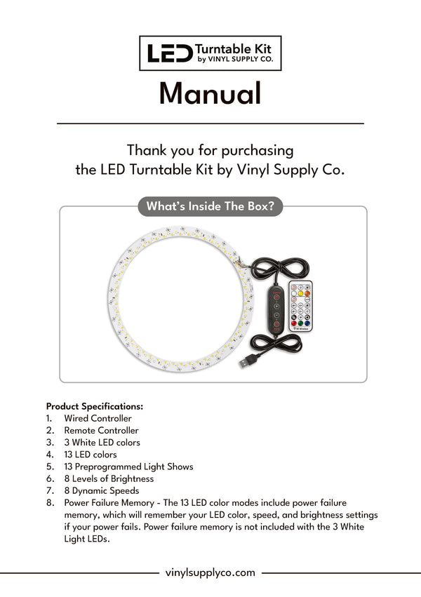 LED Turntable Kit