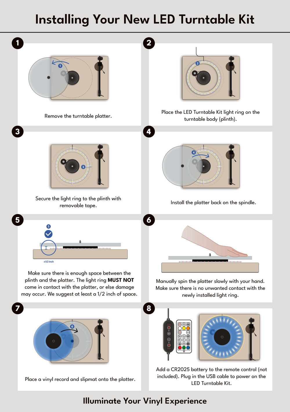 LED Turntable Kit – Vinyl Supply Co.