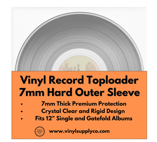 Vinyl Record Toploader 7mm Hard Outer Sleeves